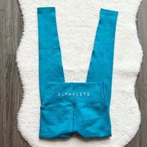 Alphalete Aqua Teal Seamless Athletic Leggings